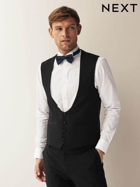 Black Regular Fit Waistcoat (361650) | € 60