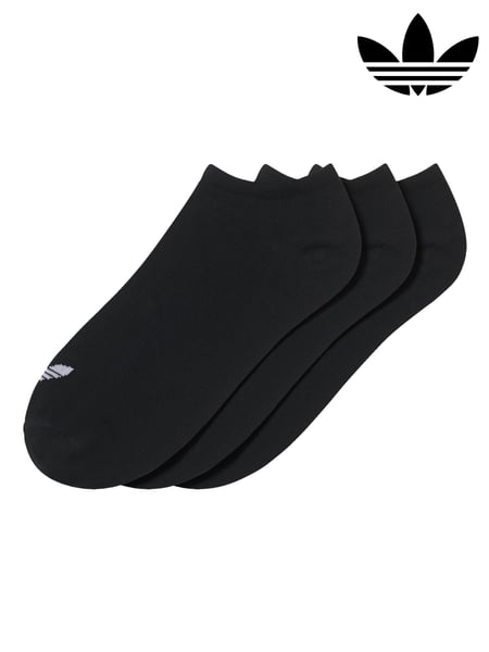 adidas Originals Black Chrome Trefoil Liner Socks 3 Pack (384481) | € 19