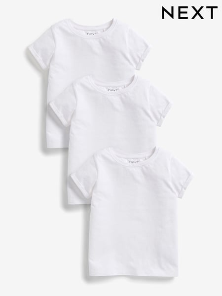 White 3 Pack T-Shirts (3-16yrs) (386917) | € 14 - € 23