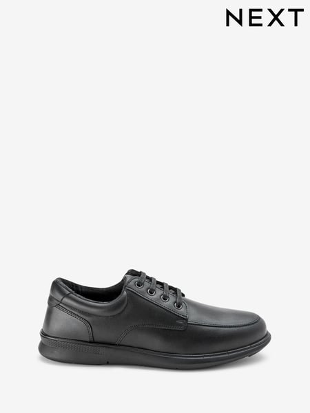 Black Apron Lace-Up Derby Shoes (395140) | € 28