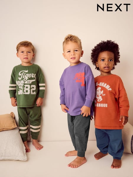 Multi Bright Varsity 3 Pack Oversized Pyjamas (9mths-10yrs) (399482) | € 25 - € 31