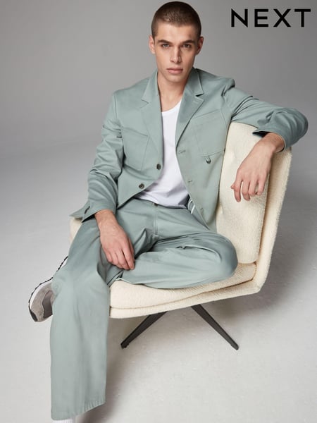 Seafoam Green Relaxed Fit EDIT Utility Jacket (399632) | € 29