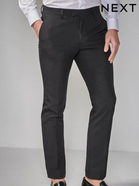 Black Skinny Fit Tuxedo Suit Trousers (405143) | € 52