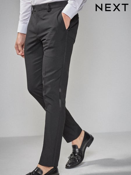 Tape Detail Skinny Fit Tuxedo Suit Trousers (405850) | € 52