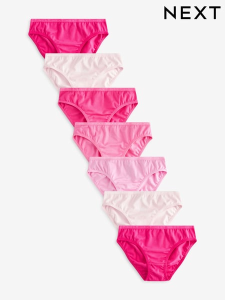 Bright Pink Bikini Briefs 7 Pack (5-16yrs) (407150) | € 16 - € 21
