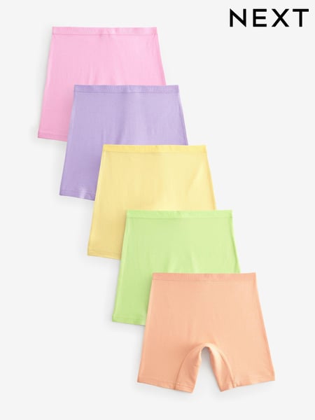 Multi Pastel Stampy Long Leg Short Briefs 5 Pack (2-16yrs) (407196) | € 17 - € 26