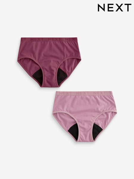 Purple Teen Light Flow Period Pants 2 Pack (7-16yrs) (407226) | € 27 - € 31