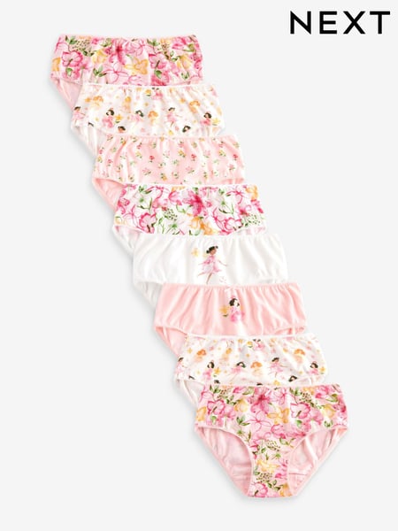 Pink Fairy Print Briefs 7 Pack (1.5-16yrs) (407272) | € 14 - € 17