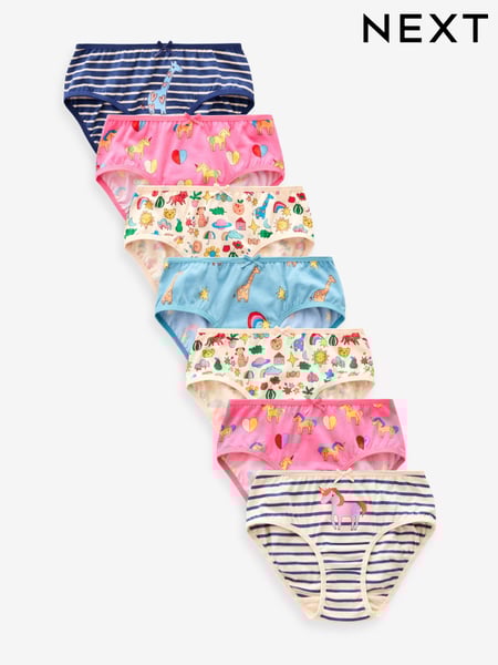 Pink/Blue Unicorn Character Briefs 7 Pack (1.5-12yrs) (407273) | € 14 - € 17