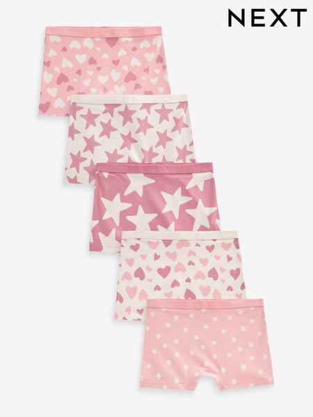 Pink Stampy Short Briefs 5 Pack (2-16yrs) (412300) | € 18 - € 27
