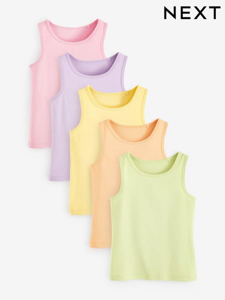 Multi Pastel Vests 5 Pack (1.5-16yrs) (412572) | € 16 - € 23