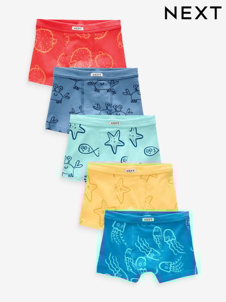 Seaside Print Soft Waistband Trunks 5 Pack (1.5-12yrs) (413833) | € 20 - € 23