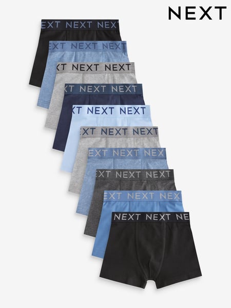 Blue/Grey Trunks 10 Pack (1.5-16yrs) (413997) | € 26 - € 31