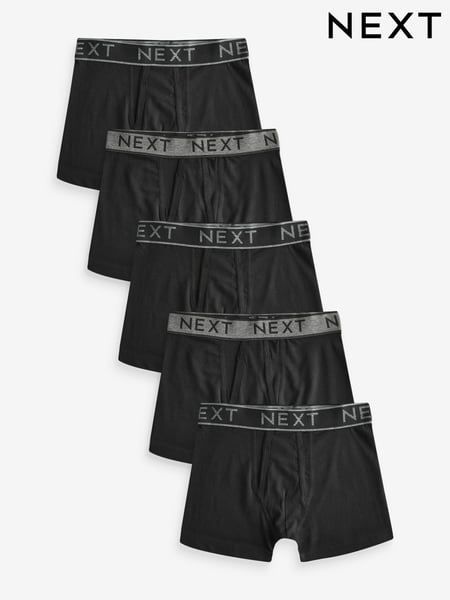 Black A-Front Trunks 5 Pack (7-16yrs) (414024) | € 20 - € 27