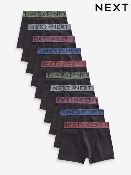 Black Autumn Waistbands Trunks 10 Pack (2-16yrs) (414057) | € 38 - € 45