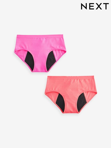 Pink/Orange 2 pack Teen Heavy Flow Period Pants (7-16yrs) (419742) | € 27 - € 31