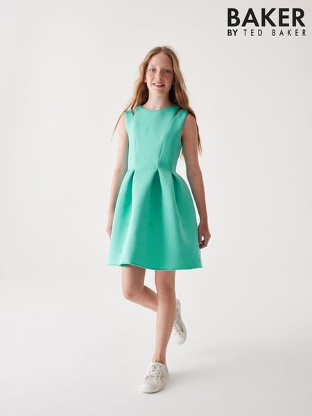 Baker by Ted Baker Mint Green Embossed Scuba Dress (421201) | € 33 - € 37