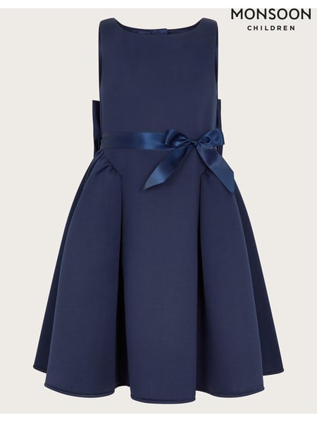 Monsoon Blue Holly Scuba Bridesmaid Dress (422154) | € 78 - € 94