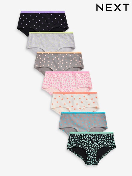 Grey/White/Black Bright Prints Briefs 7 Pack (2-16yrs) (423058) | € 16 - € 22