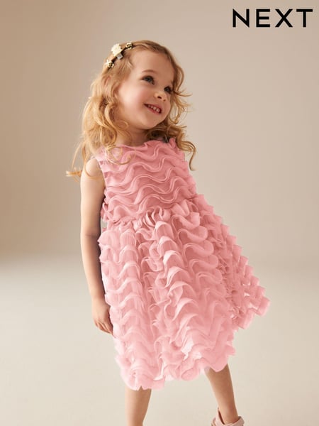 Pink Sleeveless Mesh Dress (3mths-7yrs) (429747) | € 38 - € 44