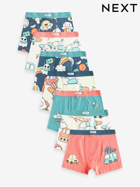 Fun Transport Soft Waistband Trunks 7 Pack (1.5-10yrs) (430452) | € 27 - € 28