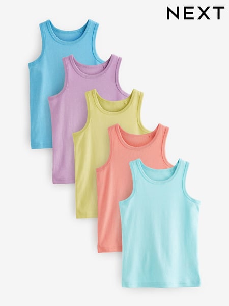Multi Pastel Cami Cropped Vest 3 Pack (2-16yrs) (433952) | € 5 - € 8