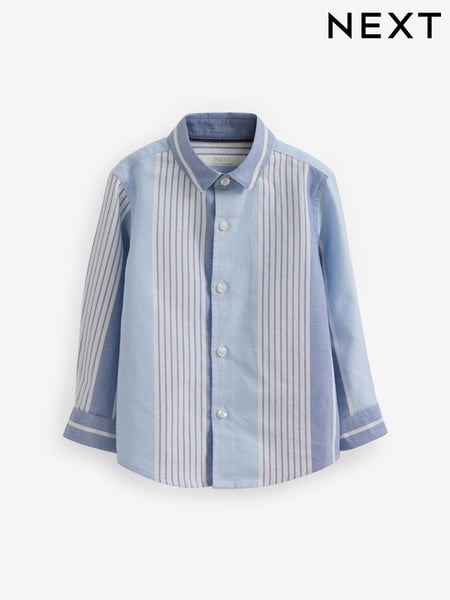 Blue/White Long Sleeve Vertical Stripe Shirt (3mths-16yrs) (445389) | € 4 - € 5