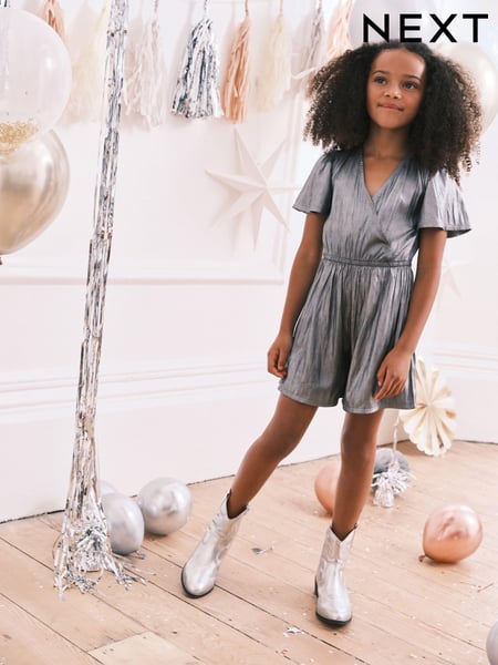 Silver Metallic Playsuit (3-16yrs) (459829) | € 5 - € 6