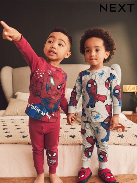 Red/Navy Spiderman Snuggle Pyjamas 2 Pack (12mths-10yrs) (464781) | € 35 - € 44