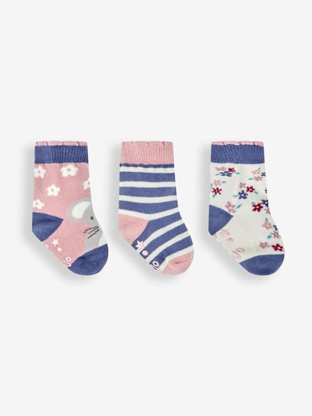 JoJo Maman Bébé Indigo 3-Pack Mouse Socks (494575) | € 15