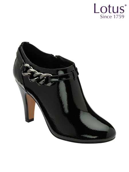 Lotus Black Patent Boots (500672) | € 101