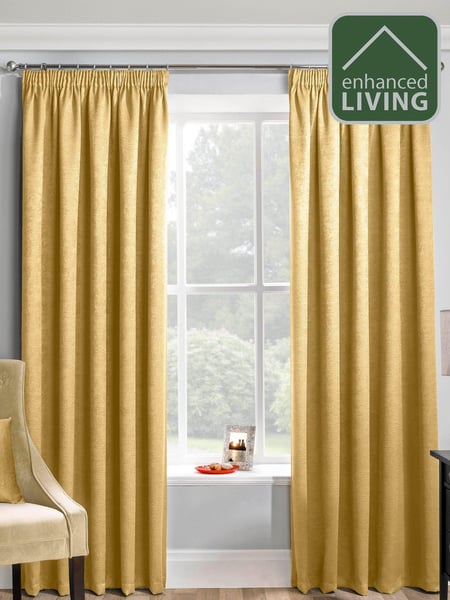 Enhanced Living Matrix Ready Made Blackout Pencil Pleat Curtains (502528) | 55 € - 117 €
