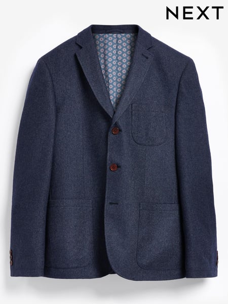 Navy Slim Fit Nova Fides Signature Three Button Blazer (515587) | € 71