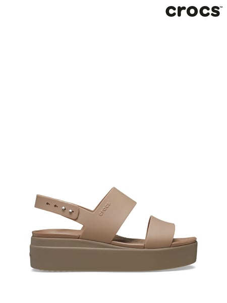 Braun - Crocs Brooklyn Low Wedge Sandals (519385) | 86 €