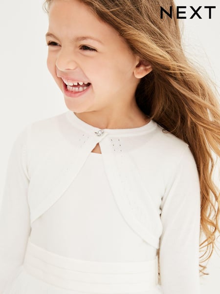 Ecru Occasion Shrug Cardigan (3mths-16yrs) (532020) | € 14 - € 24