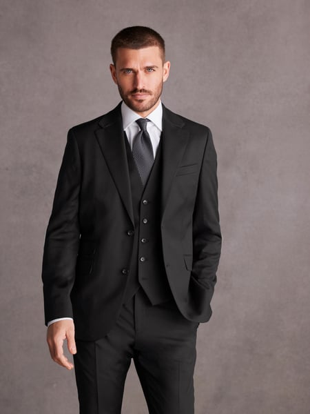 Black Slim Fit Signature Wool Suit (541045) | € 38