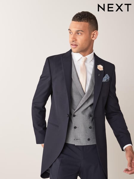 Navy Blue Slim Fit Morning Suit Jacket (543312) | € 22