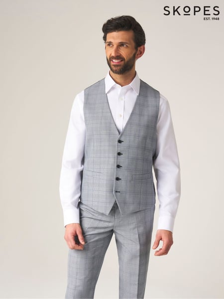 Skopes Grey Single Breasted Double Breasted Scoop Anello Suit Waistcoat (543482) | € 86
