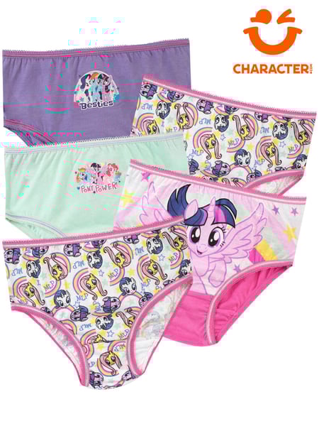 Character Grey Kids My Little Pony Multipack 100% Cotton Briefs 5 Packs (544755) | € 20