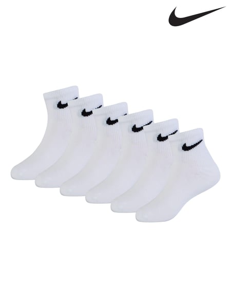 Nike White Mid Socks 6 Pack Little Kids (548689) | € 22