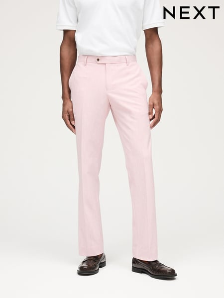 Pink Slim Fit Motionflex Stretch Suit Trousers (555194) | € 14