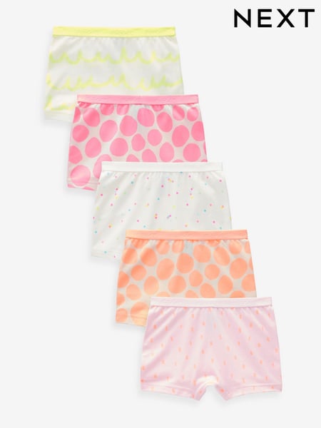 Pink/Orange Short Briefs 5 Pack (2-16yrs) (555703) | € 18 - € 27