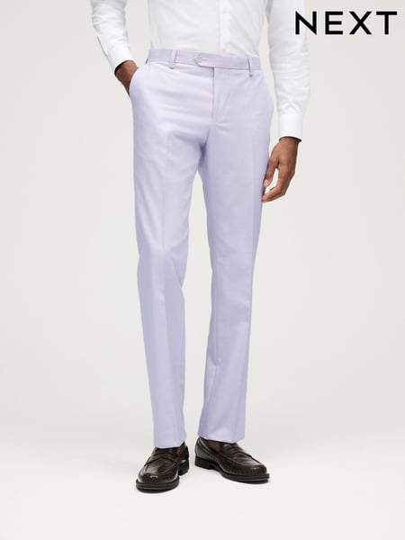 Lilac Purple Slim Fit Motionflex Stretch Suit Trousers (556716) | € 12