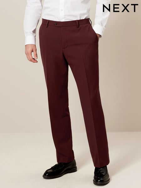 Brick Red Slim Fit Motionflex Stretch Suit Trousers (559701) | € 30
