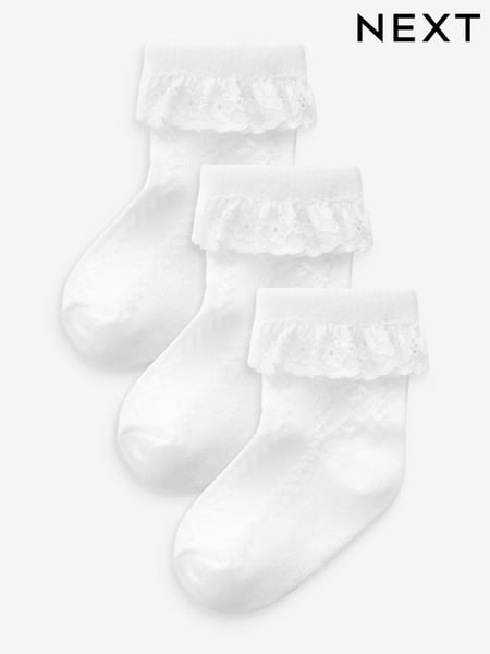 White Lace Baby Socks 3 Pack (563308) | € 8