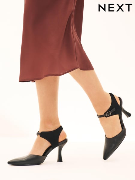 Black Forever Comfort® Mary Jane Curvy Heel Shoes (573778) | € 13