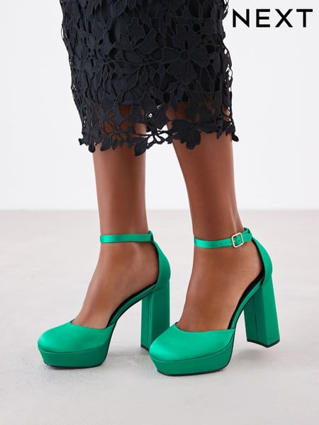 Green Forever Comfort® Closed Toe Platform High Heel Shoes (578446) | € 11