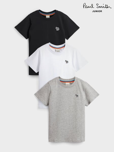 Paul Smith Junior Boys Signature T-Shirts 3 Pack (587154) | € 50