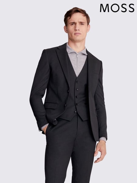 MOSS Charcoal Grey Slim Stretch Suit Jacket (601688) | € 93