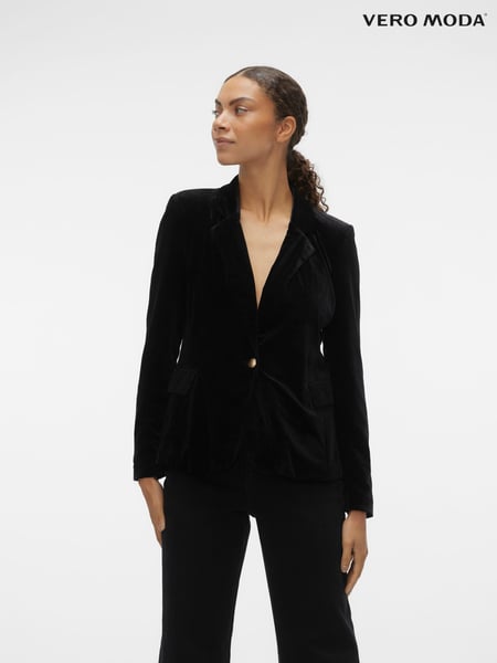 VERO MODA Black Velvet Blazer (602387) | € 18